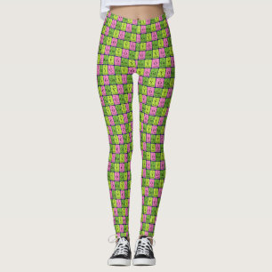 Yoga periodic table word leggings 1