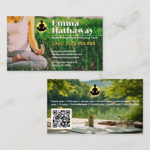 Yoga Personal Trainer   Professional Teacher Business Card