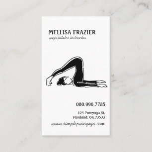 Yoga Pilates Business/Instructor Business Card