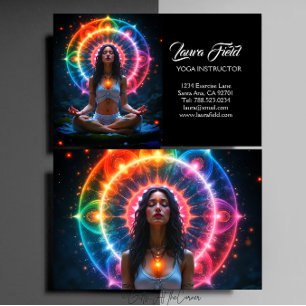 Yoga Pilates Instructor Business Card
