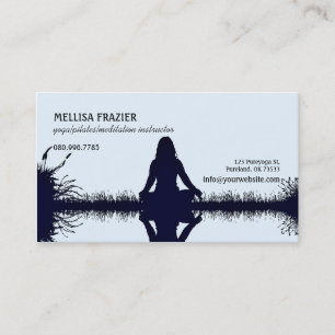 Yoga Pilates Meditation Business/Instructor Business Card