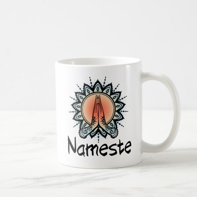 Yoga/ Pilates mug. Nameste Coffee Mug (Right)