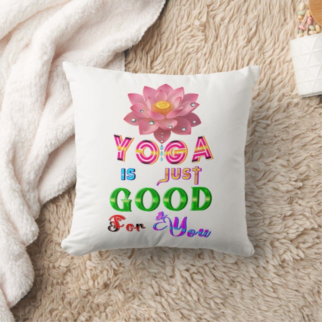 Yoga Polyester Is Just Good For You Cushion (Blanket)