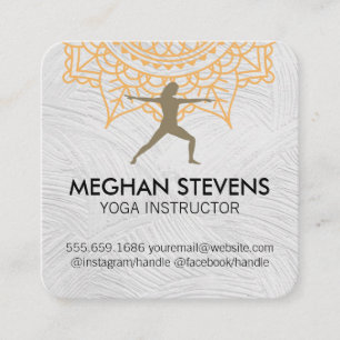 Yoga Posa Instructor Health Appointment Card
