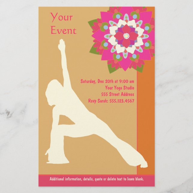 Yoga Pose Flyer (Front)