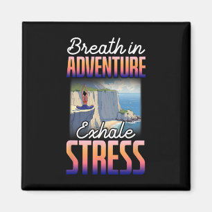 Yoga Pose Namaste Breath In Adventure Exhale Stres Magnet
