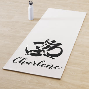Yoga Pose Om Symbol Personalised Mat