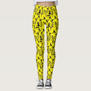 Yoga pose pattern 01.wx4.BYelow GB Leggings