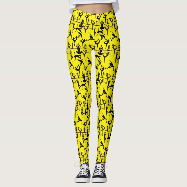 Yoga pose pattern 01.wx4.BYelow GB Leggings (Front)