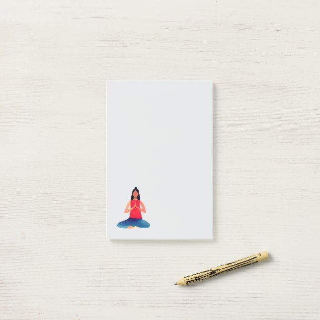 Yoga Pose  Post-it Notes (On Desk)