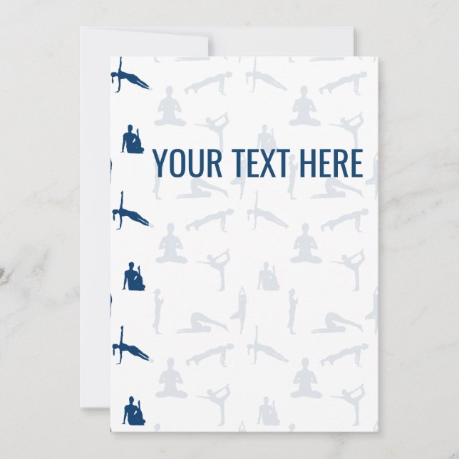 Yoga Poses Asanas Announcement (Front)