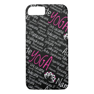 Yoga Poses Asanas Sanskrit Names Namaste iPhone 8/7 Case