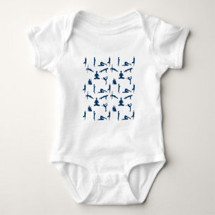Yoga Poses Baby Bodysuit