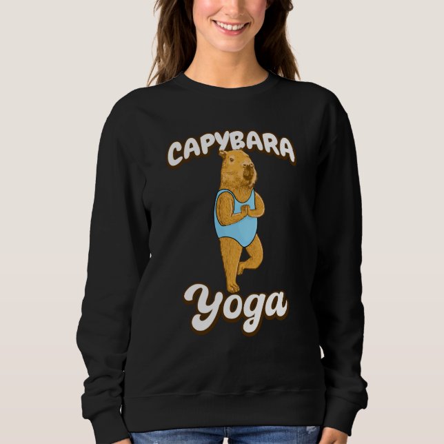 Yoga poses Capybara Gymnastic leotard Sweatshirt (Front)