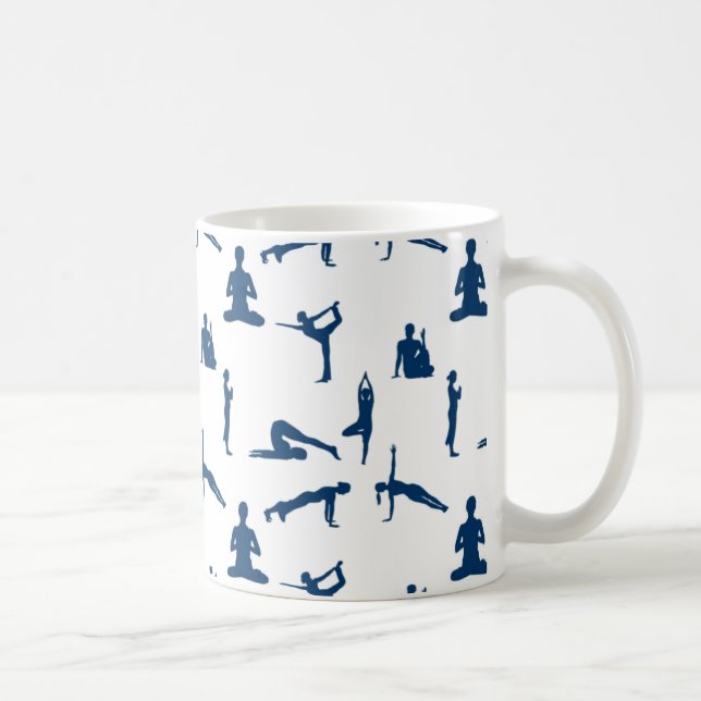 Yoga Poses Coffee Mug (Right)