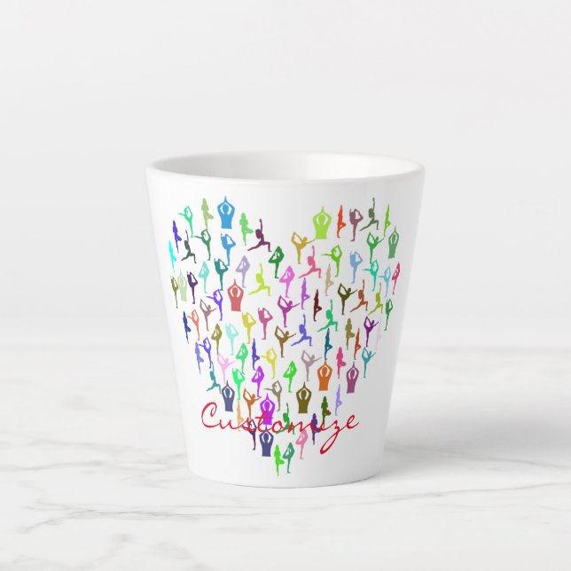 Yoga Poses Heart Thunder_Cove Latte Mug (Front)