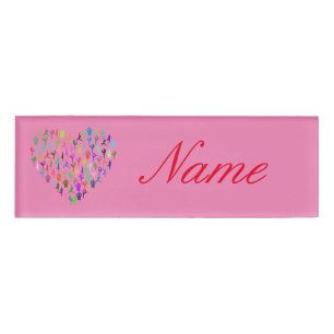 Yoga Poses Heart Thunder_Cove Name Tag