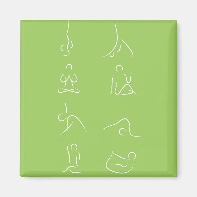 Yoga Poses Magnet (Front)