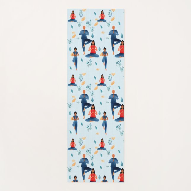 Yoga Poses, Meditation, New Age Art  Yoga Mat (Front)