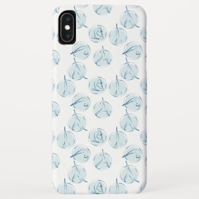 Yoga poses pattern Case-Mate iPhone case (Back)