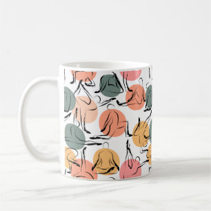 Yoga poses pattern Yoga seamless pattern 13 Coffee Mug