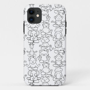 Yoga poses pattern Yoga seamless pattern 16 Case-Mate iPhone Case