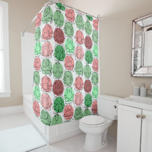 Yoga poses pattern Yoga seamless pattern 18 Shower Curtain