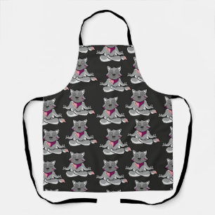 Yoga poses pattern Yoga seamless pattern 19 Apron