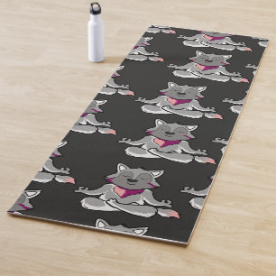 Yoga poses pattern   Yoga seamless pattern 19 Mat