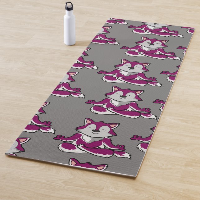 Yoga poses pattern | Yoga seamless pattern 20 Yoga Mat (In Situ)