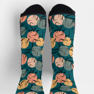 Yoga poses pattern   Yoga seamless pattern 23 Case Socks