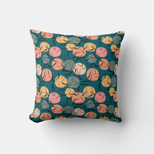Yoga poses pattern   Yoga seamless pattern 23 Cushion