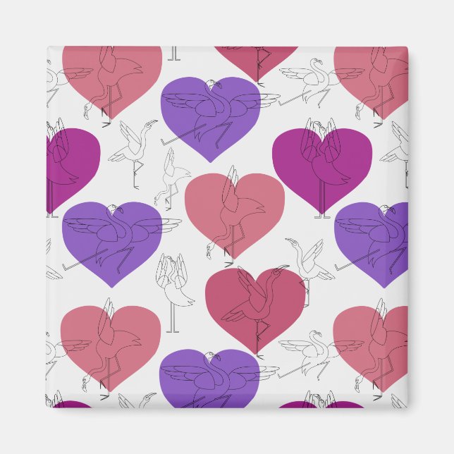 Yoga poses pattern | Yoga seamless pattern 2 Magnet (Front)