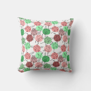 Yoga poses pattern   Yoga seamless pattern 30 Cushion