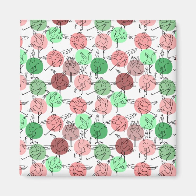 Yoga poses pattern | Yoga seamless pattern 30 Magnet (Front)