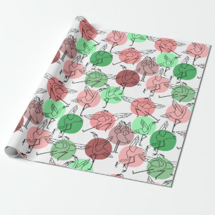 Yoga poses pattern Yoga seamless pattern 30 Wrapping Paper