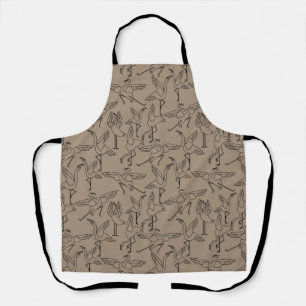 Yoga poses pattern Yoga seamless pattern 35 Apron