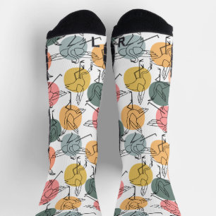 Yoga poses pattern Yoga seamless pattern 37 Tape Socks