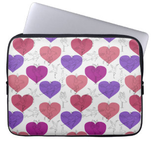 Yoga poses pattern Yoga seamless pattern 3 Laptop Sleeve