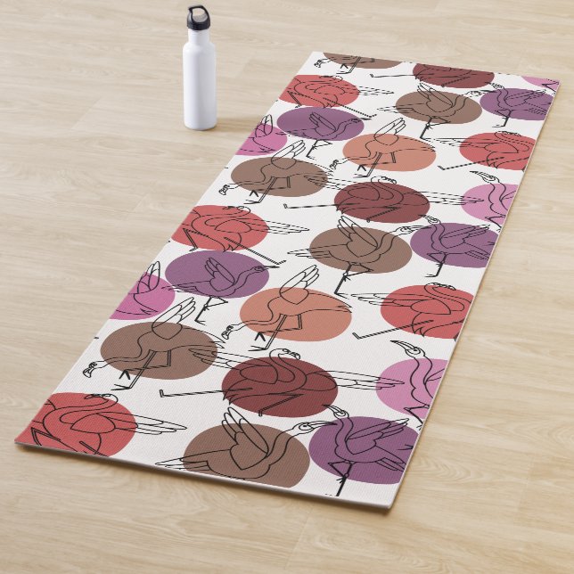 Yoga poses pattern | Yoga seamless pattern 40 Mat (In Situ)