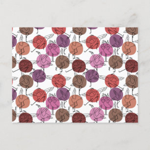 Yoga poses pattern Yoga seamless pattern 40 Postcard
