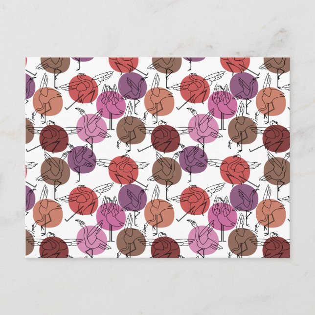 Yoga poses pattern | Yoga seamless pattern 40 Postcard (Front)
