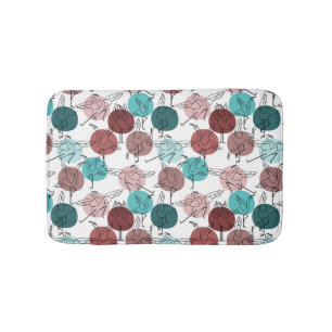 Yoga poses pattern Yoga seamless pattern 41 Bath Mat