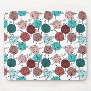 Yoga poses pattern Yoga seamless pattern 41 Mouse Pad