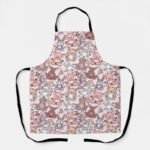 Yoga poses pattern Yoga seamless pattern 48 Apron