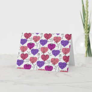 Yoga poses pattern   Yoga seamless pattern 4 Card