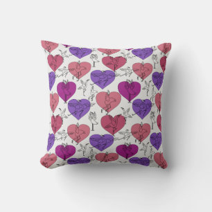 Yoga poses pattern Yoga seamless pattern 4 Cushion