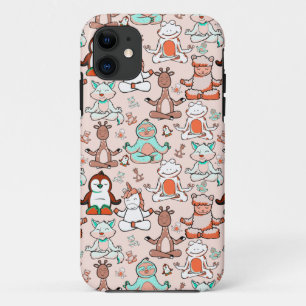 Yoga poses pattern   Yoga seamless pattern 51 Case-Mate iPhone Case