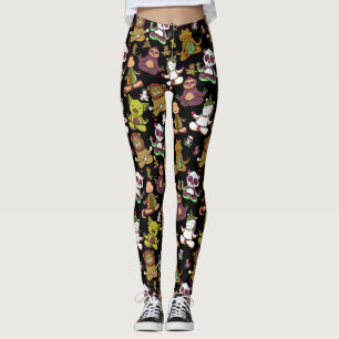 Yoga poses pattern   Yoga seamless pattern 57 Leggings