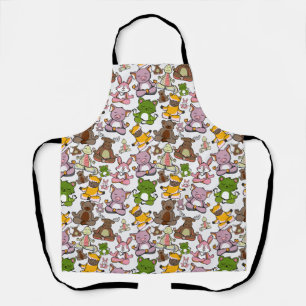 Yoga poses pattern Yoga seamless pattern 58 Apron